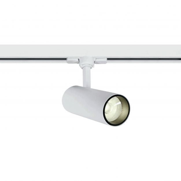 ONE Light COB Cylinder - rail spot met COB LED - 3-fase railsysteem - Ø 5,5 x 14,7 cm - 10W LED incl. - wit - witte lichtkleur