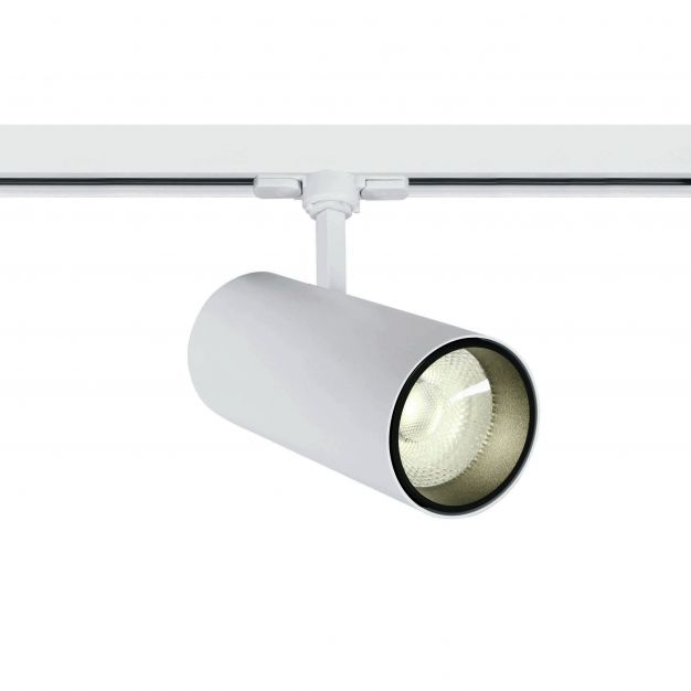 ONE Light COB Cylinder - rail spot met COB LED - 3-fase railsysteem - Ø 9 x 20 cm - 30W LED incl. - wit - witte lichtkleur