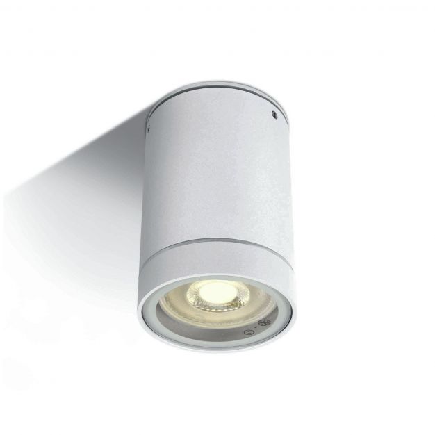 ONE Light GU10 Outdoor Cylinders - buiten plafondverlichting - Ø 6,5 x 9,5 cm - IP54 - wit