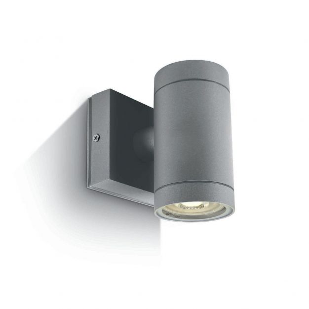 ONE Light Outdoor Cylinders - buiten wandverlichting - 6,5 x 12,1 cm - IP54 - grijs