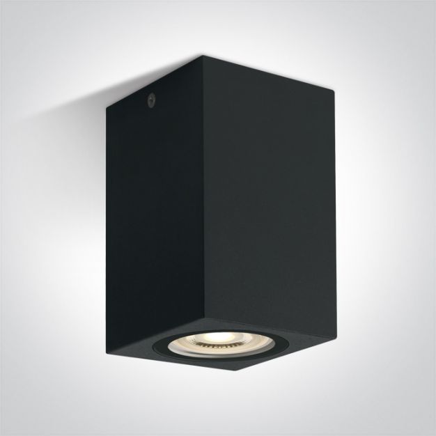 ONE Light Cubi - buiten plafondverlichting - 6,6 x 6,6 x 11 cm - IP65 - zwart