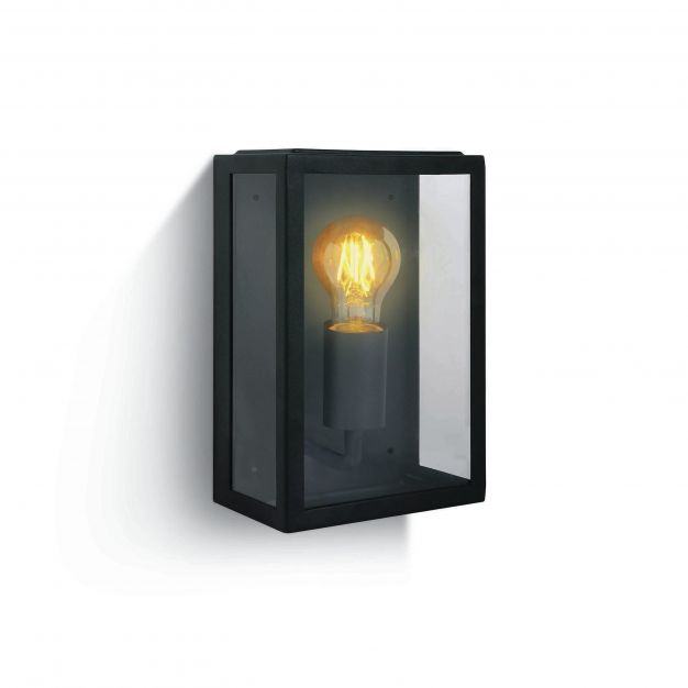 ONE Light Romantic Outdoor - buiten wandverlichting - 16 x 10 x 25 cm - IP43 - zwart