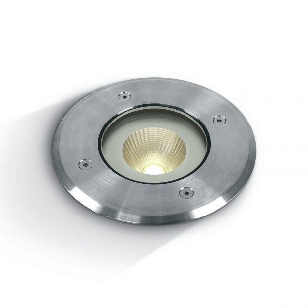 ONE Light COB Inground Range - grondspot voor buiten - Ø 125 mm, Ø 106 mm inbouwmaat - 10W LED incl. - IP67 - roestvrij staal