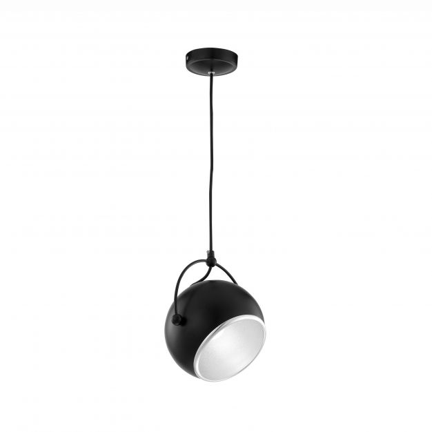 Nova Luce Degli - hanglamp - Ø 18 x 250 cm - zwart
