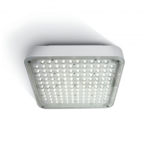ONE Light LED High Power Boxes - buiten plafondverlichting - 34 x 34 x 11 cm - 120W LED incl. - IP65 - wit - koel witte lichtkleur