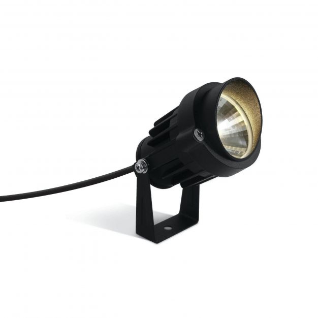 ONE Light LED Garden Spots - grondspot op piek - Ø 6 x 10 cm - 6W LED incl. - IP65 - zwart