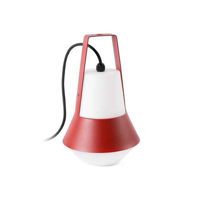 Faro Cat - draagbare lamp - Ø 20 x 32 cm - IP54 - rood