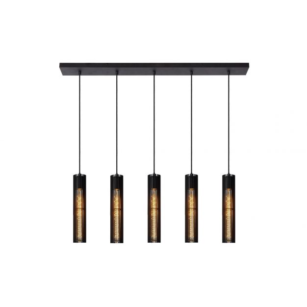 Lucide Lionel - hanglamp - 100 x 11 x 180 cm - zwart