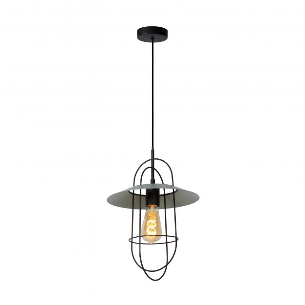 Lucide Masson - hanglamp - Ø 28 x 170 cm - turkoois