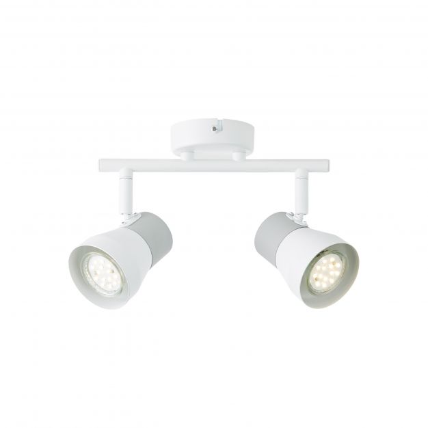 Brilliant Moka - opbouwspot 2L - 30 x 14 x 15,5 cm - wit (einde reeks)
