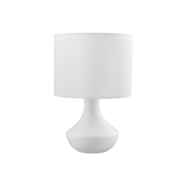 Nova Luce Rosia - tafellamp - Ø 18 x 26 cm - wit