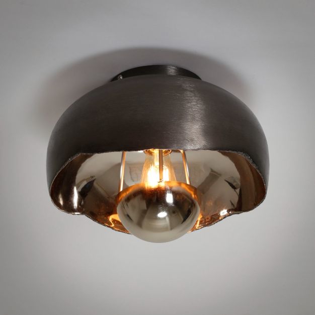 Vico Shine - plafondverlichting - Ø 35 x 25 cm - zwart nikkel