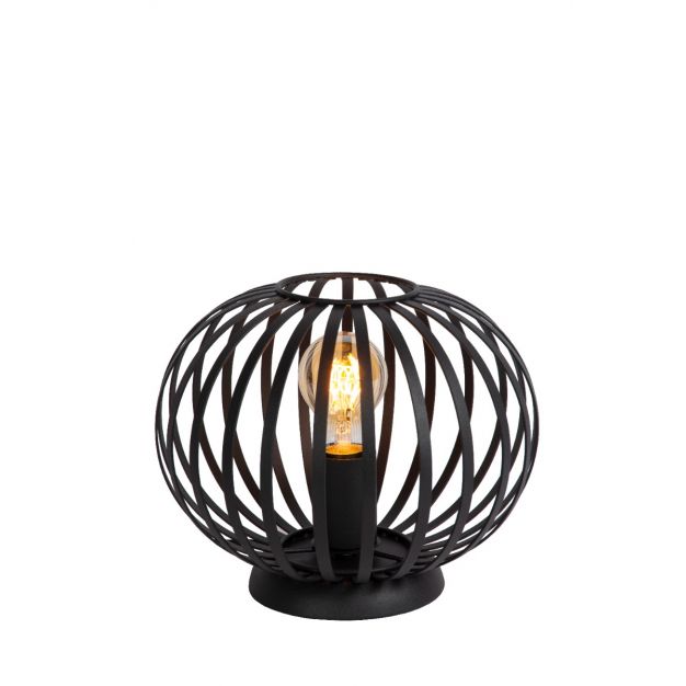 Lucide Manuela - tafellamp - Ø 25,5 x 21 cm - zwart
