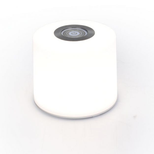 Lutec Noma - buiten tafellamp uitbreidingskit - slimme verlichting - 10 x 10 x 18,5 cm - 2,3W LED incl. - IP44 - wit