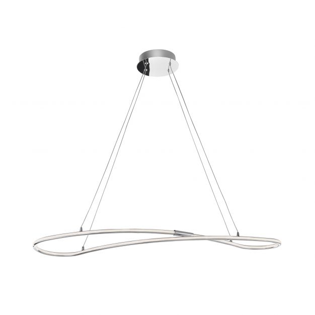Nova Luce Martino - hanglamp - 99 x 29 x 120 cm - 33W LED incl. - chroom