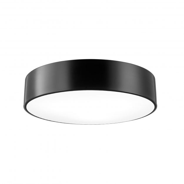 Nova Luce Finezza - plafondverlichting - Ø 45 x 11 cm - zwart