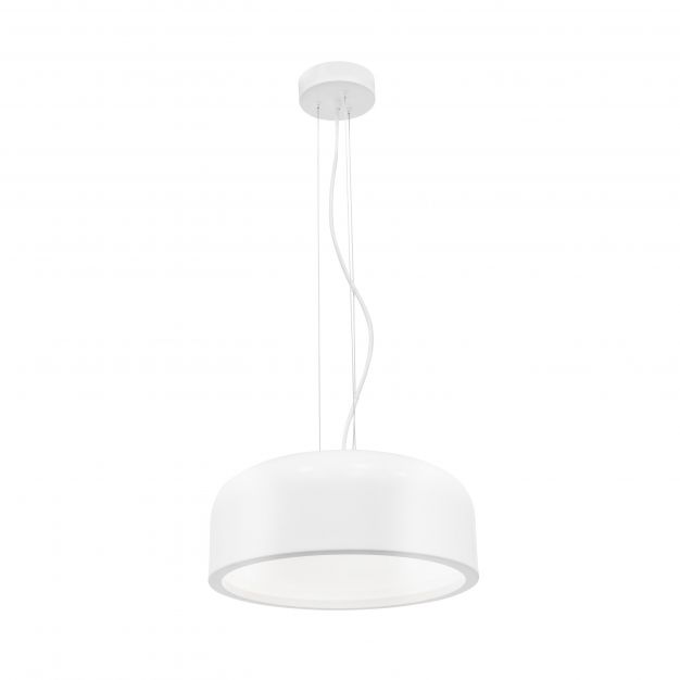 Nova Luce Perleto - hanglamp - Ø 35 x 133 cm - wit