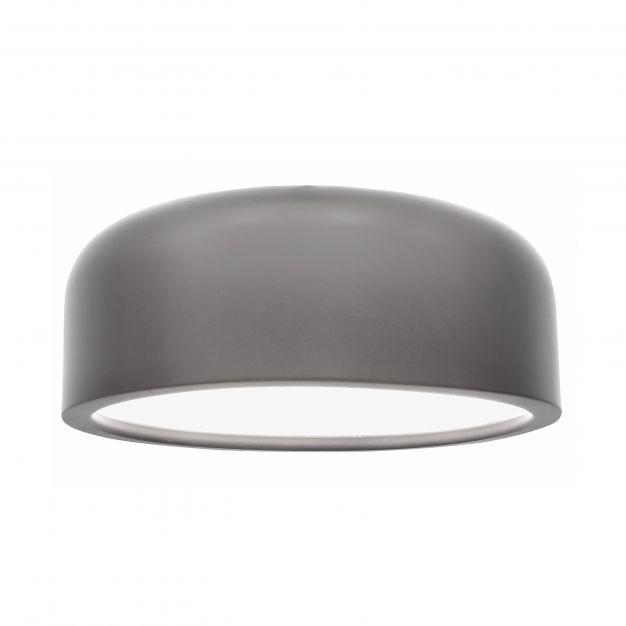 Nova Luce Perleto - plafondverlichting - Ø 35 x 13 cm - grijs