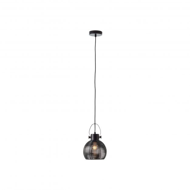 Brilliant Sambo - hanglamp - Ø 20 x 128 cm - zwart