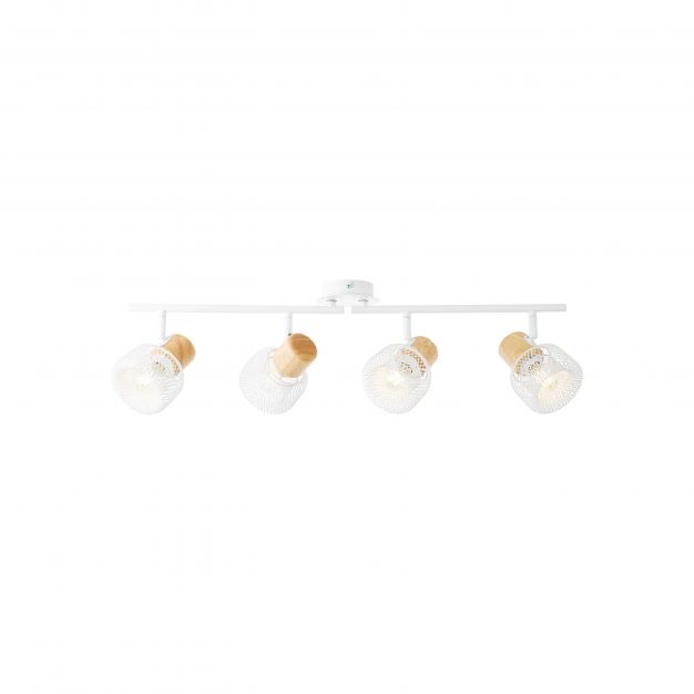 Brilliant Gabby - opbouwspot 4L - 75,5 x 18 x 18 cm - wit