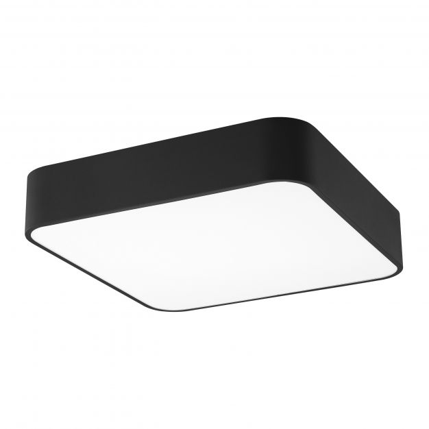 Nova Luce Ragu - plafondverlichting - 46 x 46 x 10 cm - zwart