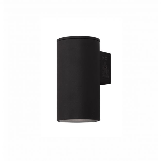 Nova Luce Alp - wandverlichting - 7 x 5,5 x 10 cm - 10W LED incl. - IP65 - zwart