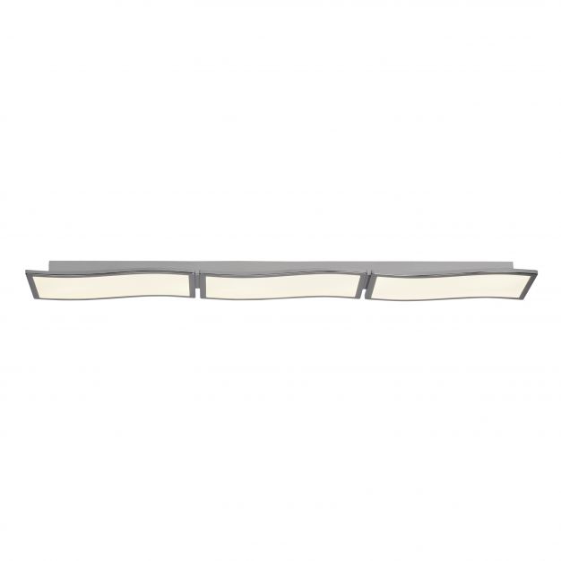Brilliant Scope - plafondverlichting - 122 x 18 x 5 cm - 3 x 20W easydim LED incl. - wit / chroom
