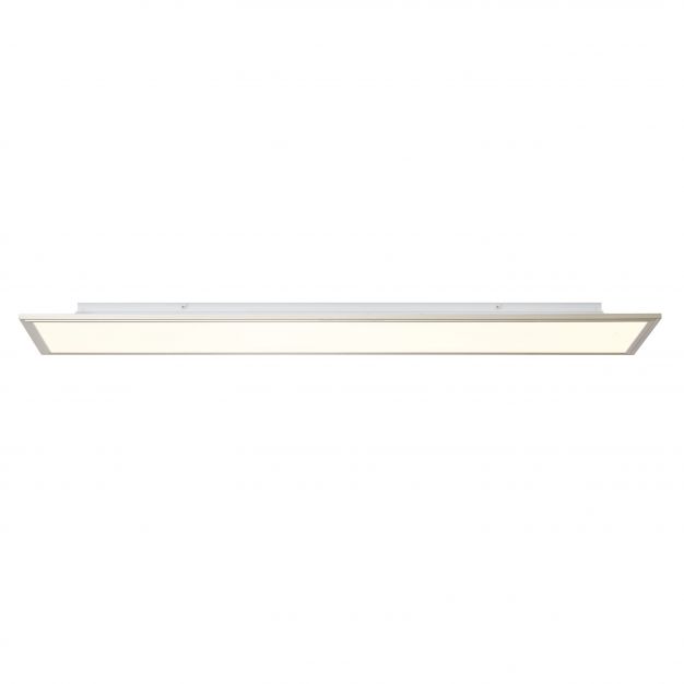 Brilliant Flat - ledpaneel met afstandsbediening - 120 x 30 x 5 cm - 62W dimbare LED incl. - geanodiseerde nikkel