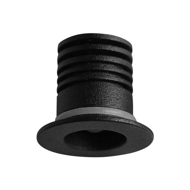 Nova Luce Tiny - inbouwspot - Ø 25 mm, Ø 18 mm inbouwmaat - 1W LED incl. - IP44 - zwart