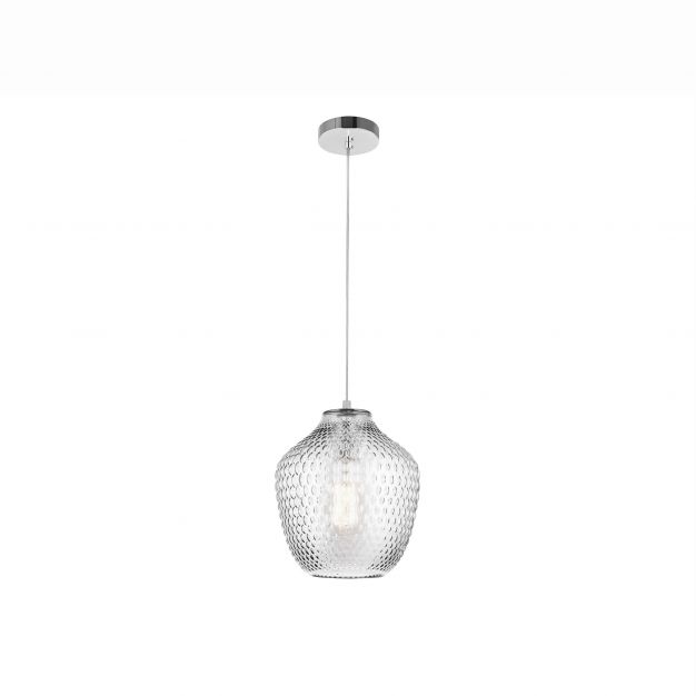 Nova Luce Vetro - hanglamp - Ø 23 x 130 cm - transparant