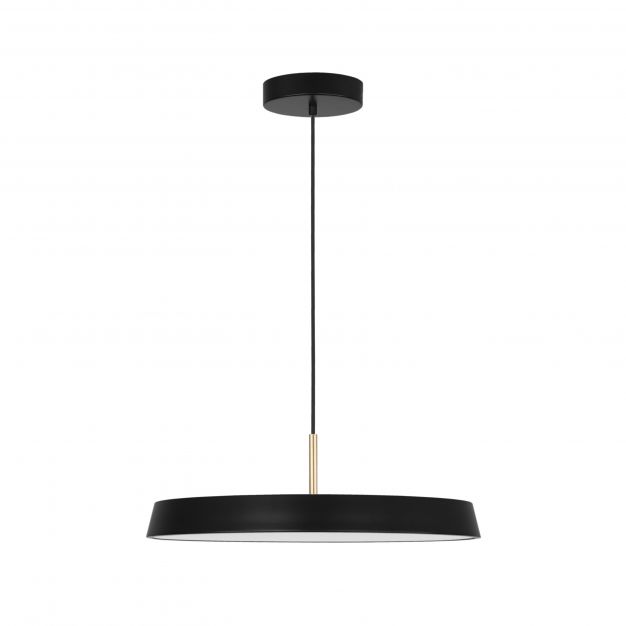 Nova Luce Vetro - hanglamp - Ø 50 x 120 cm - 41W LED incl. - mat zwart