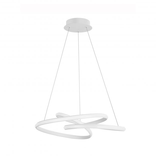 Nova Luce Menton - hanglamp - Ø 52 x 120 cm - 43W dimbare LED incl. - zandwit