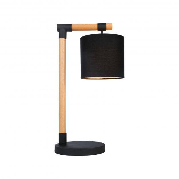 Brilliant Eloi - tafellamp - 27,5 x 20 x 50 cm - zwart en bruin
