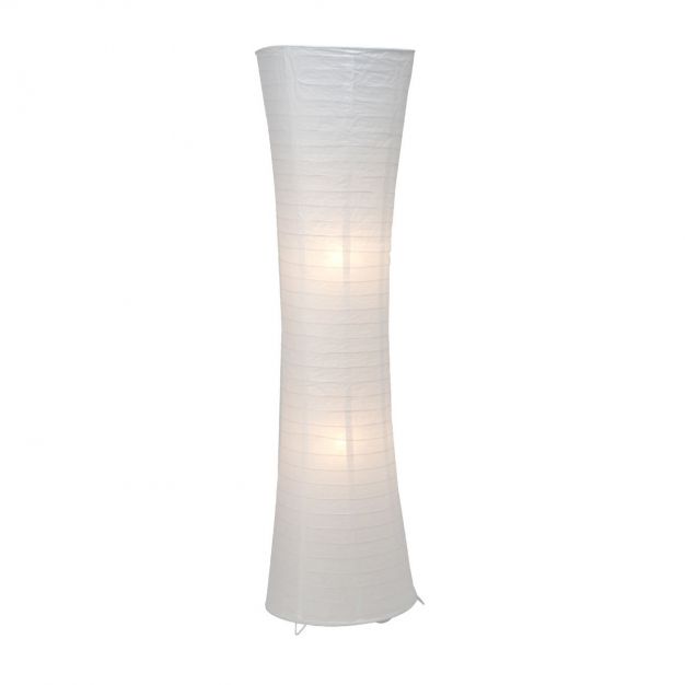 Brilliant Becca - staanlamp - 125 cm - wit 