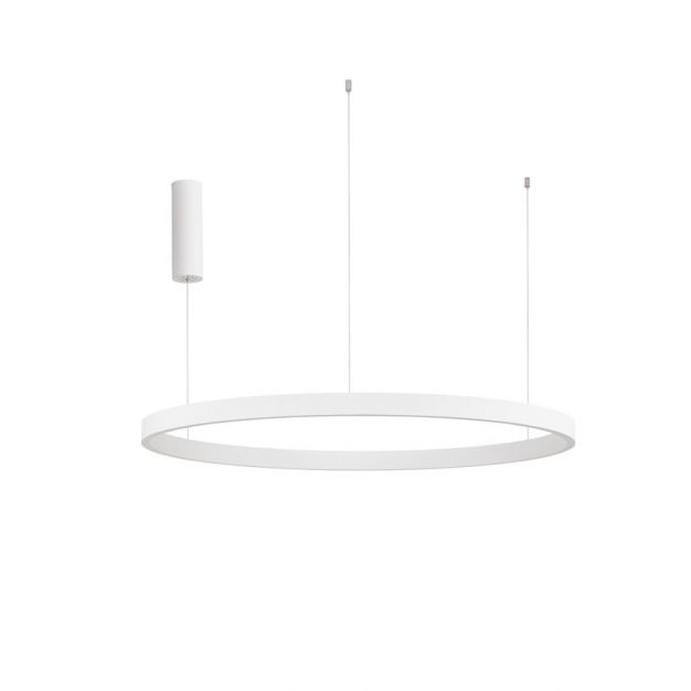 Nova Luce Elowen - hanglamp - Ø 98 x 150 cm - 106W dimbare LED incl. - wit
