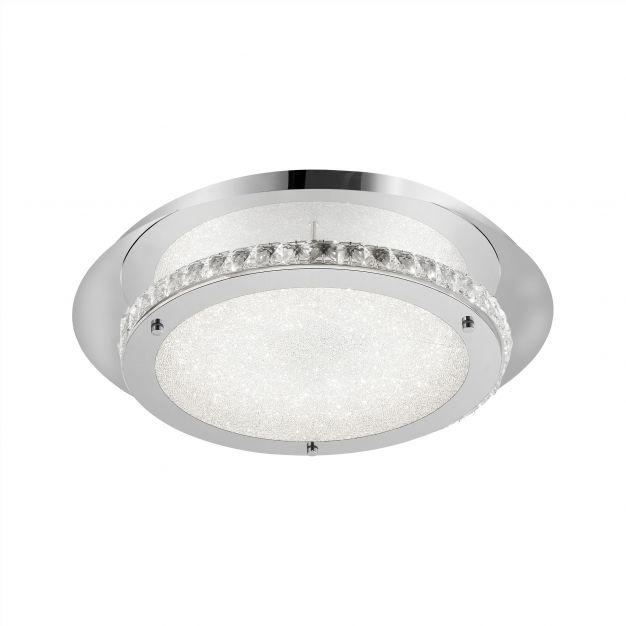 Nova Luce Zeffari - plafondverlichting - Ø 50 x 8,7 cm - 41W LED incl. - chroom