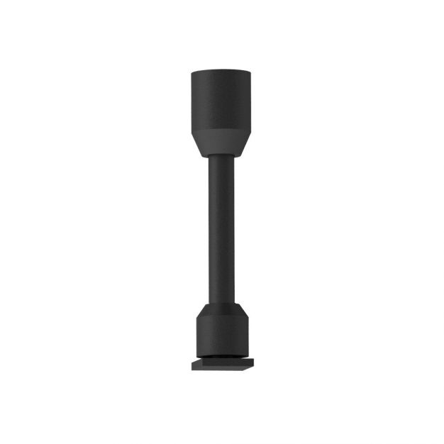 Nova Luce Tint - connector buis - Ø 2,3 x 10 cm - zandzwart