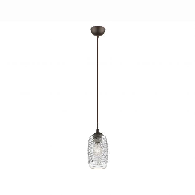 Nova Luce Devon - hanglamp - Ø 12 x 120 cm - transparant