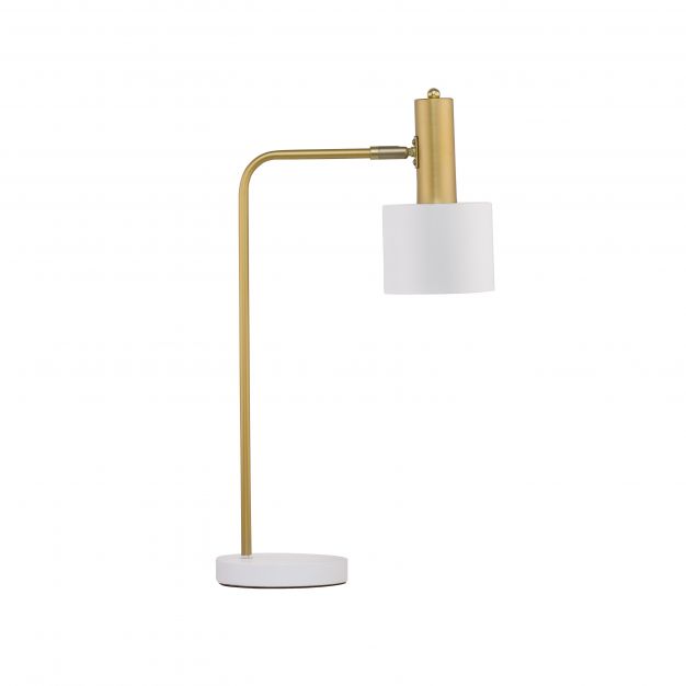 Nova Luce Paz - tafellamp - 60 cm - goud en wit