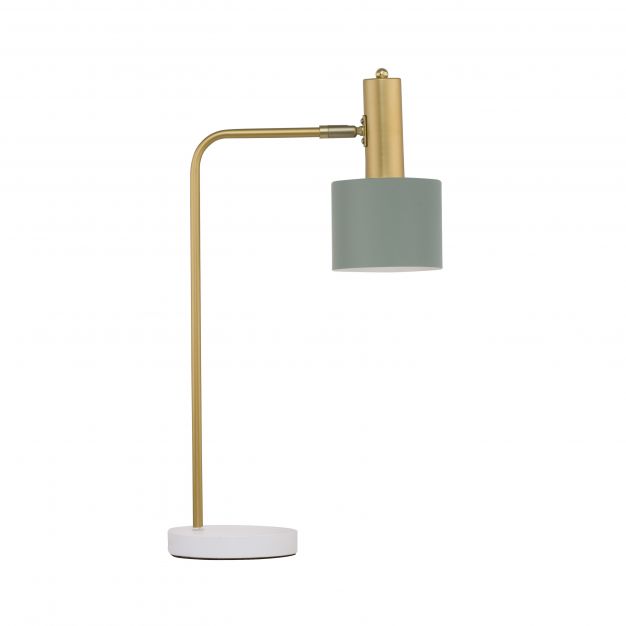 Nova Luce Paz - tafellamp - 60 cm - mint en goud