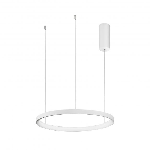 Nova Luce Pertino - hanglamp - Ø 48 x 150 cm - 38W dimbare LED incl. - zandwit