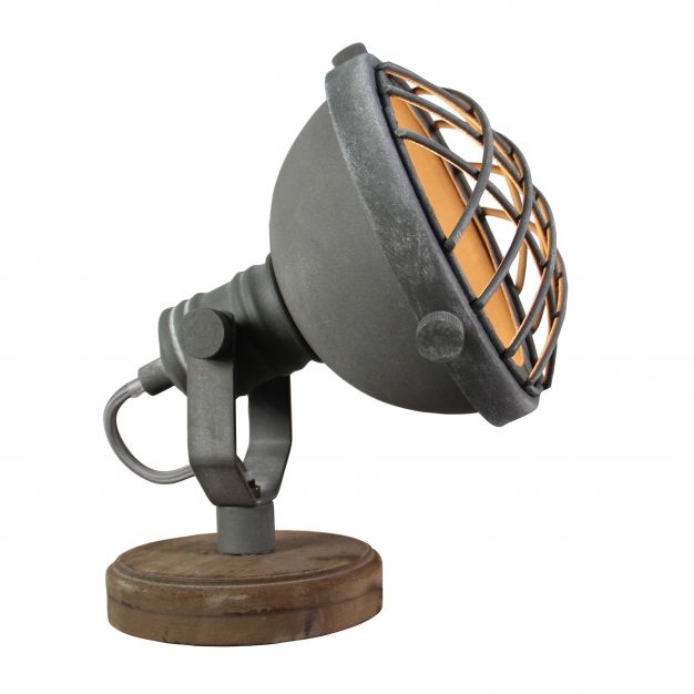 Brilliant Mila - tafellamp - 21 cm - betongrijs
