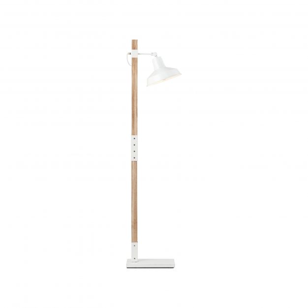 Brilliant Hank - staanlamp - 36 x 23,5 x 146 cm - wit hoogglans