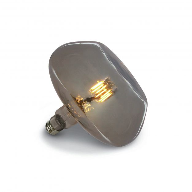 ONE Light Decorative LED lamp - Ø 26 x 24 cm - E27 - 8W - niet-dimbaar - 2700K - donker chroom