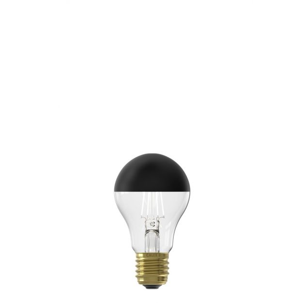 Calex LED volglas filament globelamp - Ø 6 x 10,5 cm - E27 - 4W dimbaar - 1800K - zwart