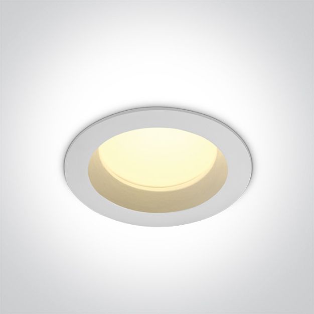 ONE Light Downlights Fixed LED - inbouw plafondverlichting - Ø 110 mm, Ø 95 mm inbouwmaat - 13W LED incl. - IP54 - wit