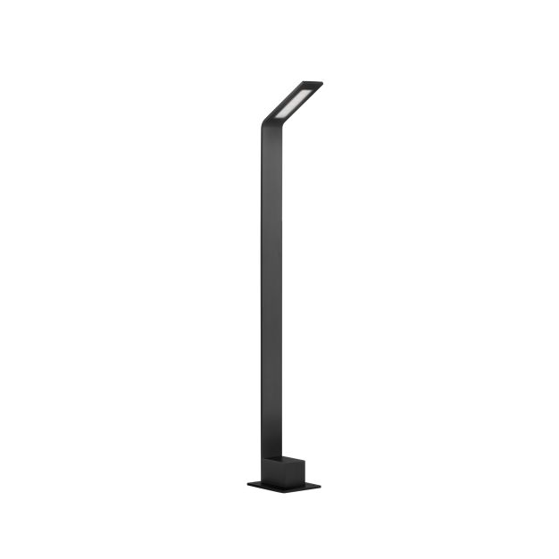 Nova Luce Vel - tuinpaal - 9,5 x 80 cm - 7W LED incl. - IP65 - zandzwart