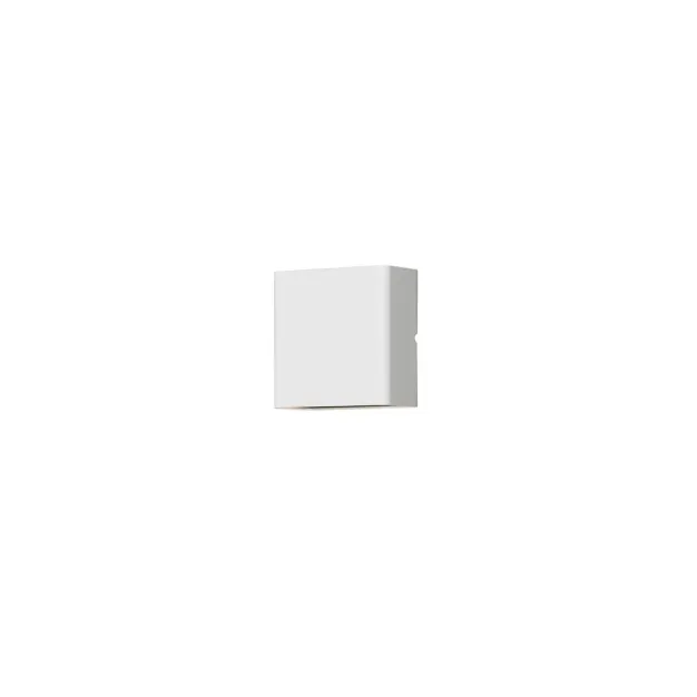 Konstsmide Chieri Square - buiten wandlamp - 11 x 6 x 11 cm - 4W LED incl. - IP54 - wit