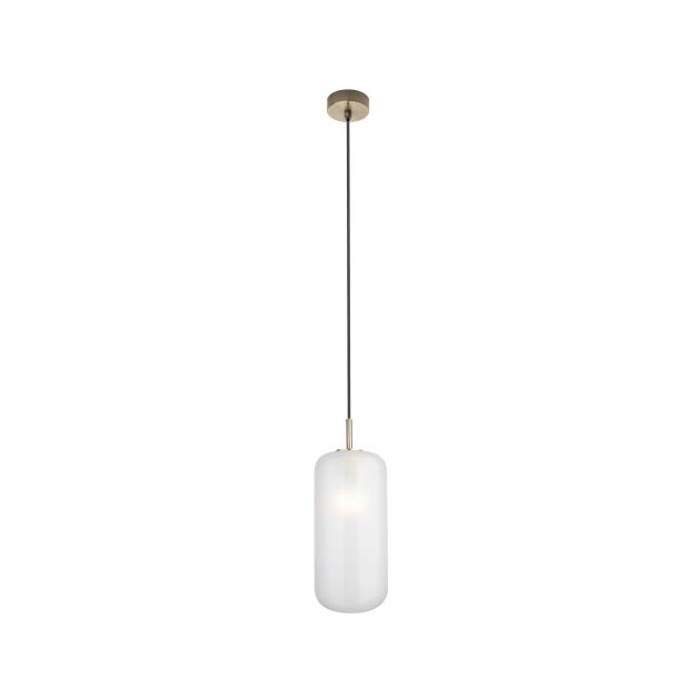 Maxlight Smooth - hanglamp - Ø 16 x 165 cm - geborsteld goud