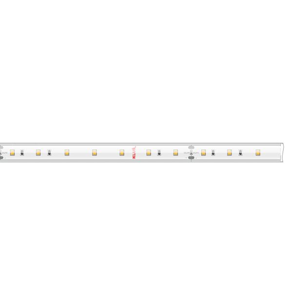 KLUS LED strip - 1cm breed, 500cm lengte - 24Vdc - dimbaar - 4,8W LED per meter - 70 LEDs per meter - IP65